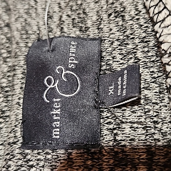 Market & Spruce | Gray French Terry Moto Jacket - Picture 4 of 10